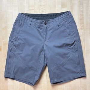 Kuhl Spire Cargo Shorts Womens Size‎ 4 Gray Zip Pockets Hiking